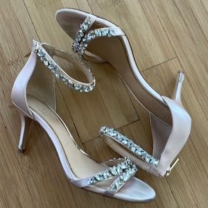 Badgley Mishka Baby Pink Heels